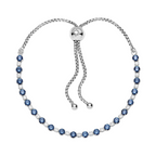 Bracelet Pandora Blue and Transparent Sparkles Sliding Closure - Bijuvera