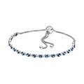 Bracelet Pandora Blue and Transparent Sparkles Sliding Closure - Bijuvera