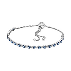 Bracelet Pandora Blue and Transparent Sparkles Sliding Closure - Bijuvera