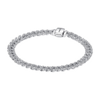 Pulsera Pandora Cadena Cubana en Pavé - Bijuvera