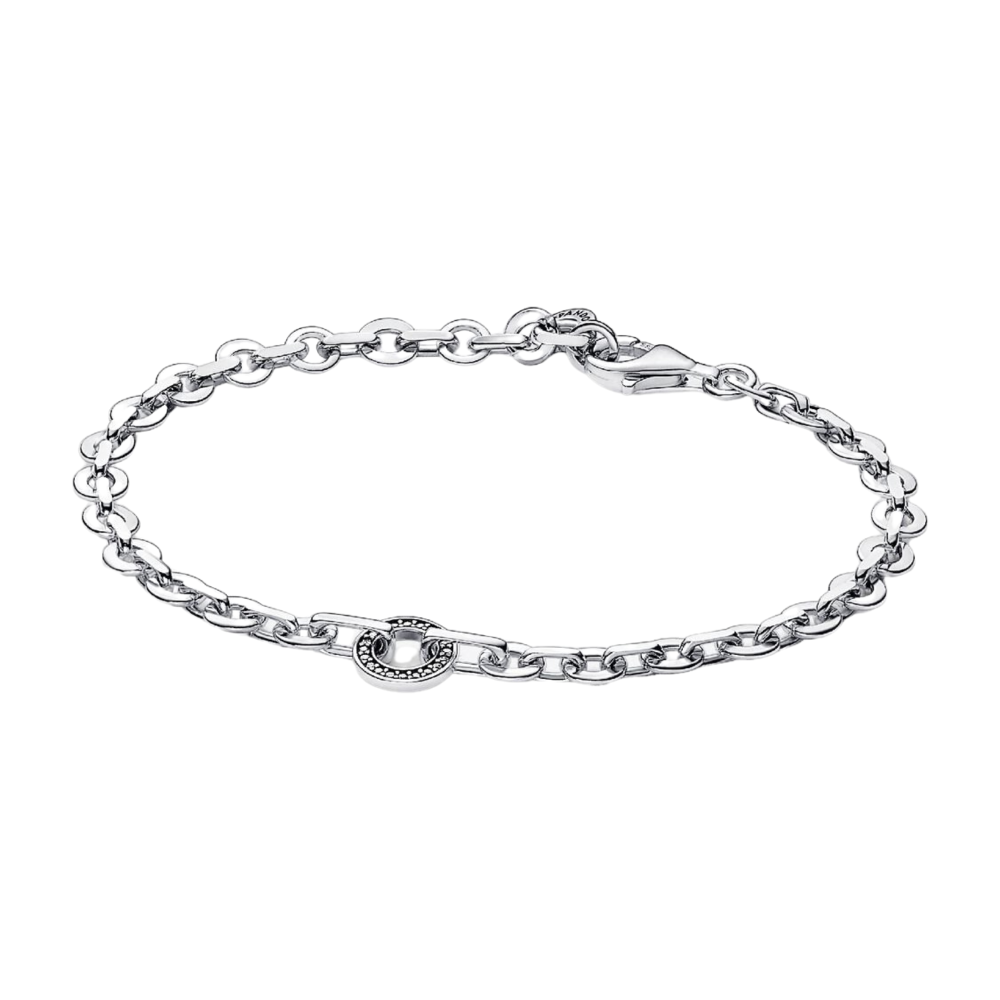 Pandora Armband Dikke Ketting Pavé Signature - Bijuvera