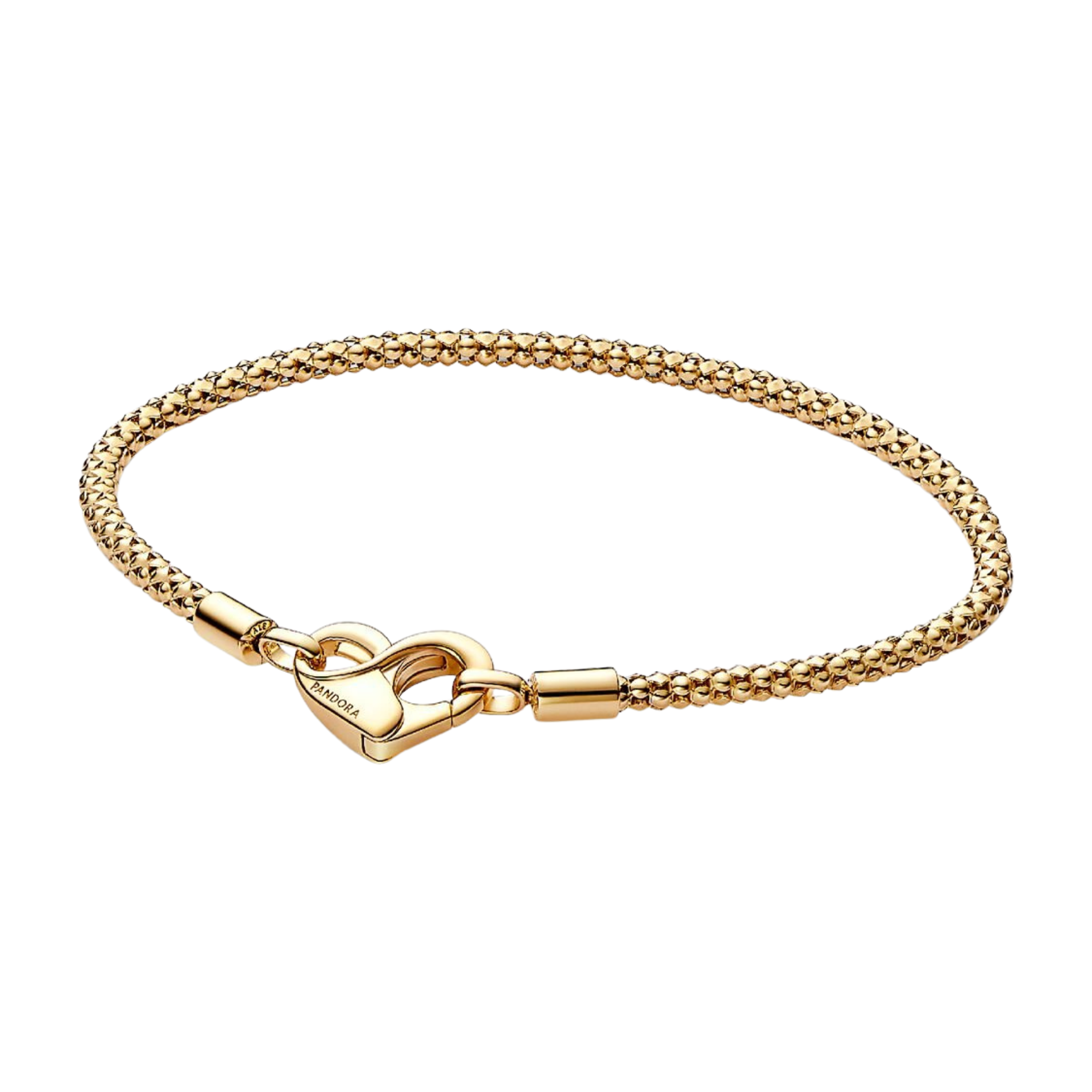 Pulsera Pandora Cadena con Tachuelas Moments en Color Oro - Bijuvera