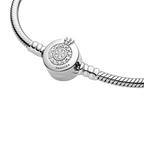Pulsera Cadena de Serpiente Corona Brillante Moments en Color Plata - Bijuvera