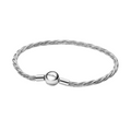 Pulsera Pandora Cadena de Serpiente Trenzada con Cierre de Bola - Bijuvera