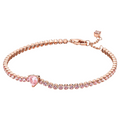 Pandora Armband Hart Stralend in Roze Goud - Bijuvera