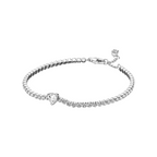 Pandora Armband Hart Glanzend in Zilver - Bijuvera