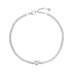 Pandora Armband Hart Glanzend in Zilver - Bijuvera