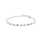 Bracelet Pandora Blue Cord With Freshwater Cultured Pearls - Bijuvera