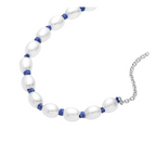 Bracelet Pandora Blue Cord With Freshwater Cultured Pearls - Bijuvera