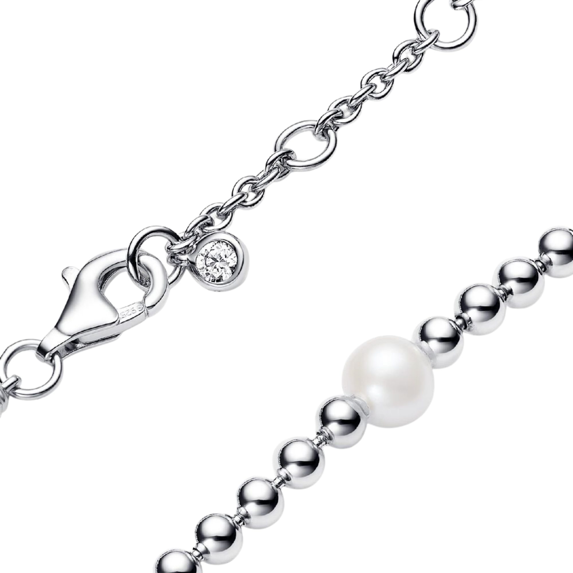 Bracciale Pandora con Perle e Perle Coltivate d'Acqua Dolce - Bijuvera