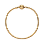 Pandora Moments Gold-Tone Snake Chain Bracelet - Bijuvera