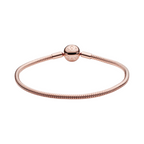 Bracelet Pandora Snake Chain Design from Pandora Moments in Rose Gold - Bijuvera