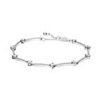 Bracelet Pandora en Argent Sterling Barres Brillantes en Pave - Bijuvera