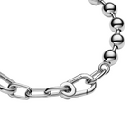 Bracciale Pandora Link e Perline Metalliche Pandora ME - Bijuvera