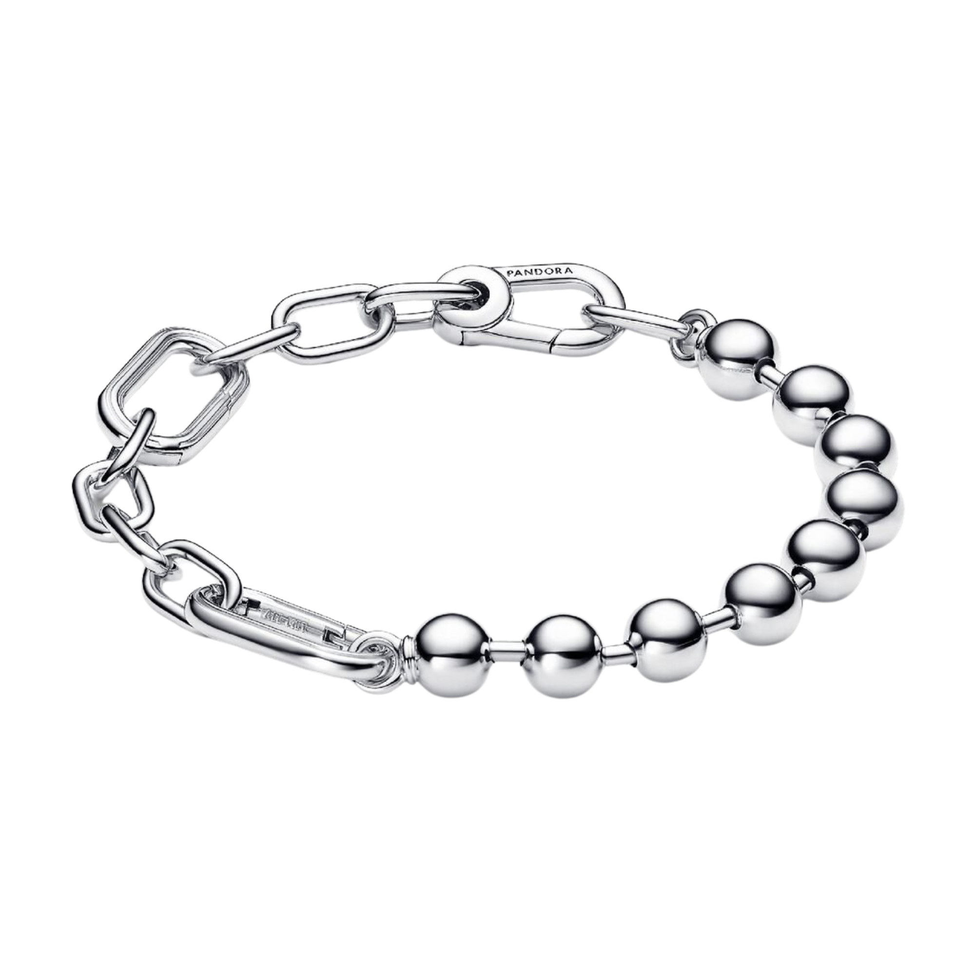 Bracciale Pandora Link e Perline Metalliche Pandora ME - Bijuvera