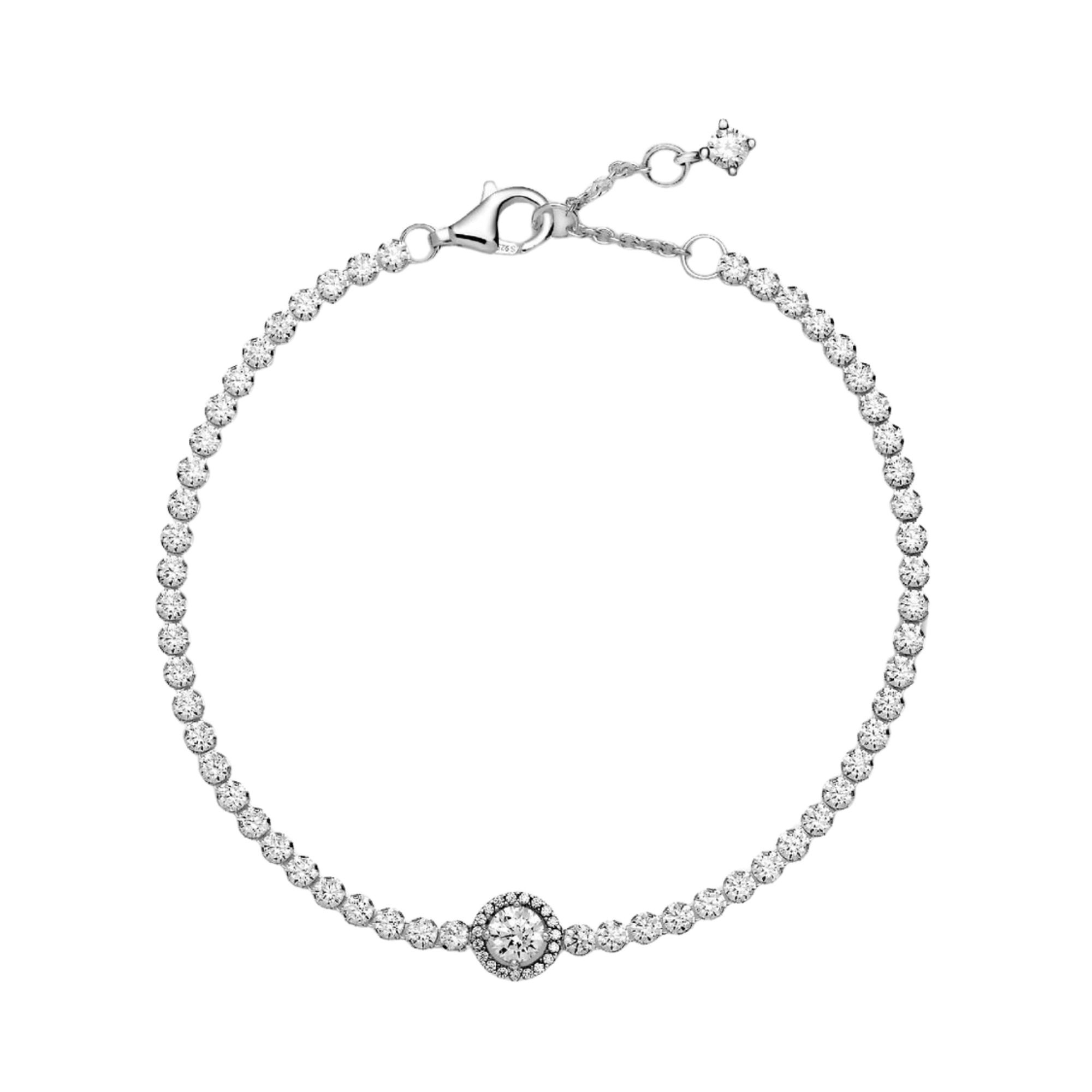 Pulsera Pandora Halo Brillante en Plata de primera ley - Bijuvera