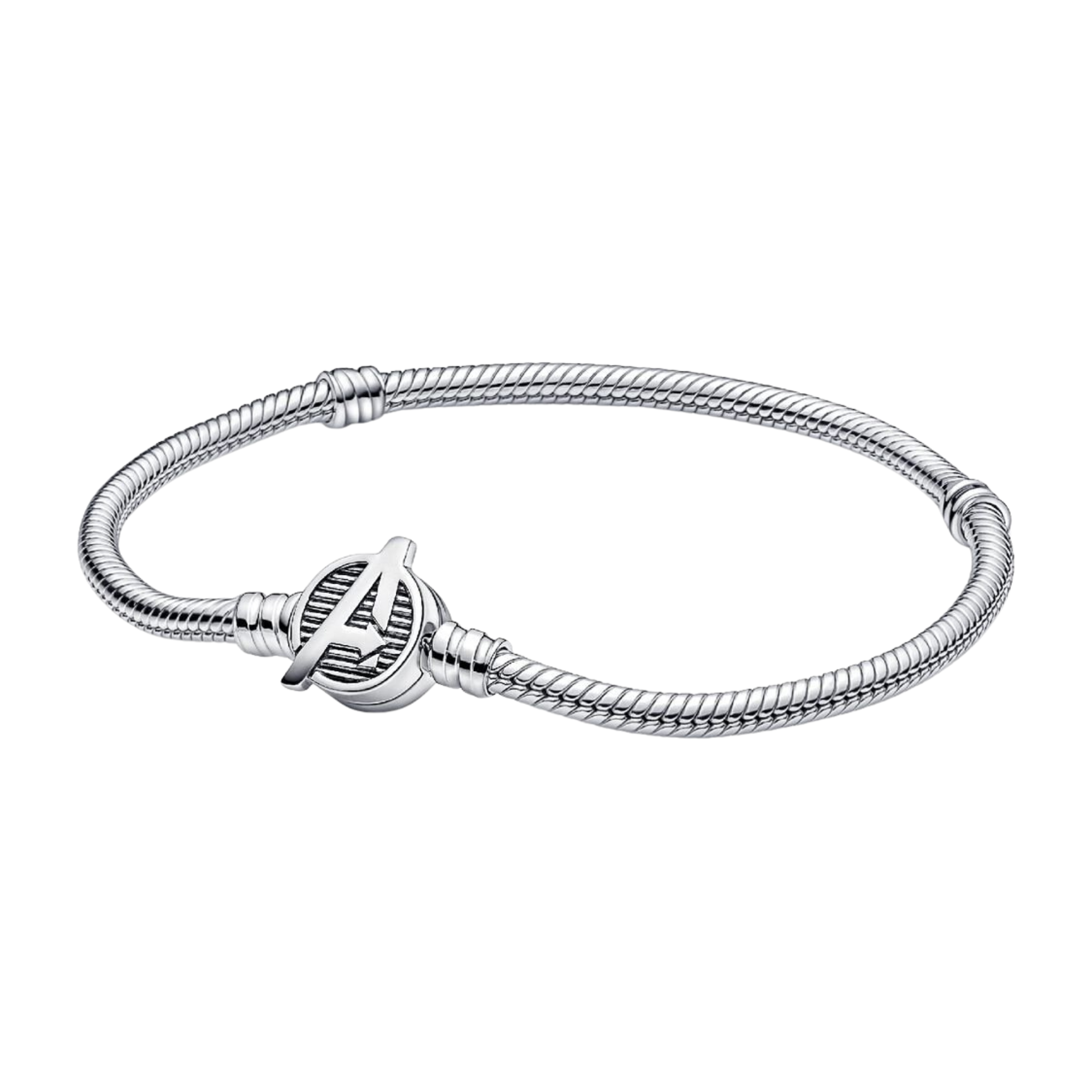 Pulsera Pandora Moments Cadena de Serpiente Cierre Logo Los Vengadores - Bijuvera