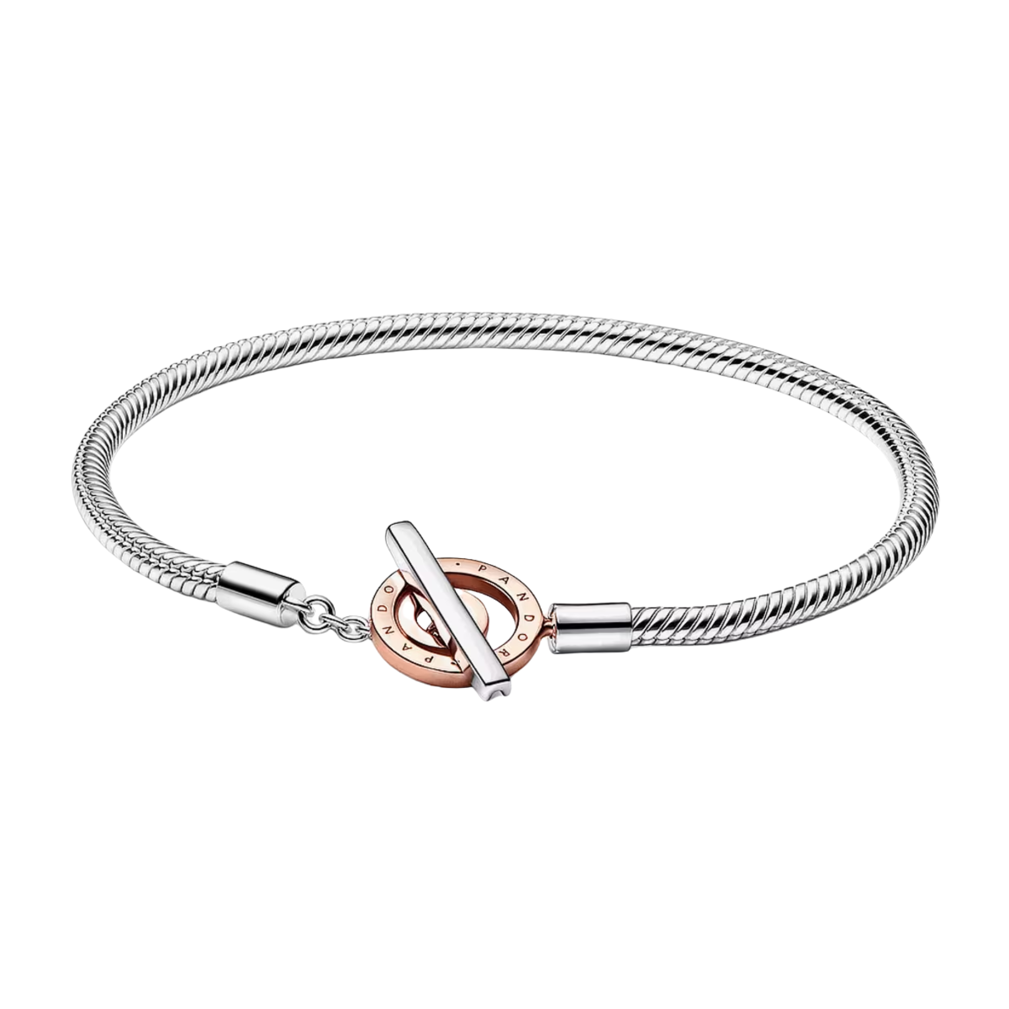 Pulsera Pandora Moments Cadena de Serpiente Cierre en T - Bijuvera