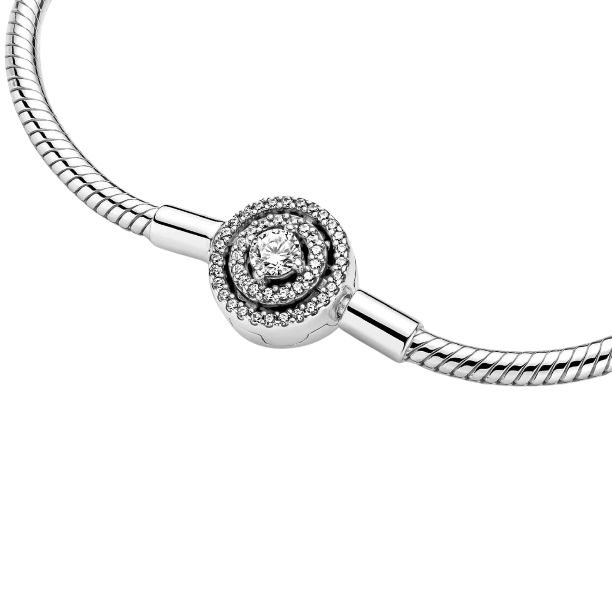 Pulsera Pandora Moments Cadena de Serpiente Halo - Bijuvera