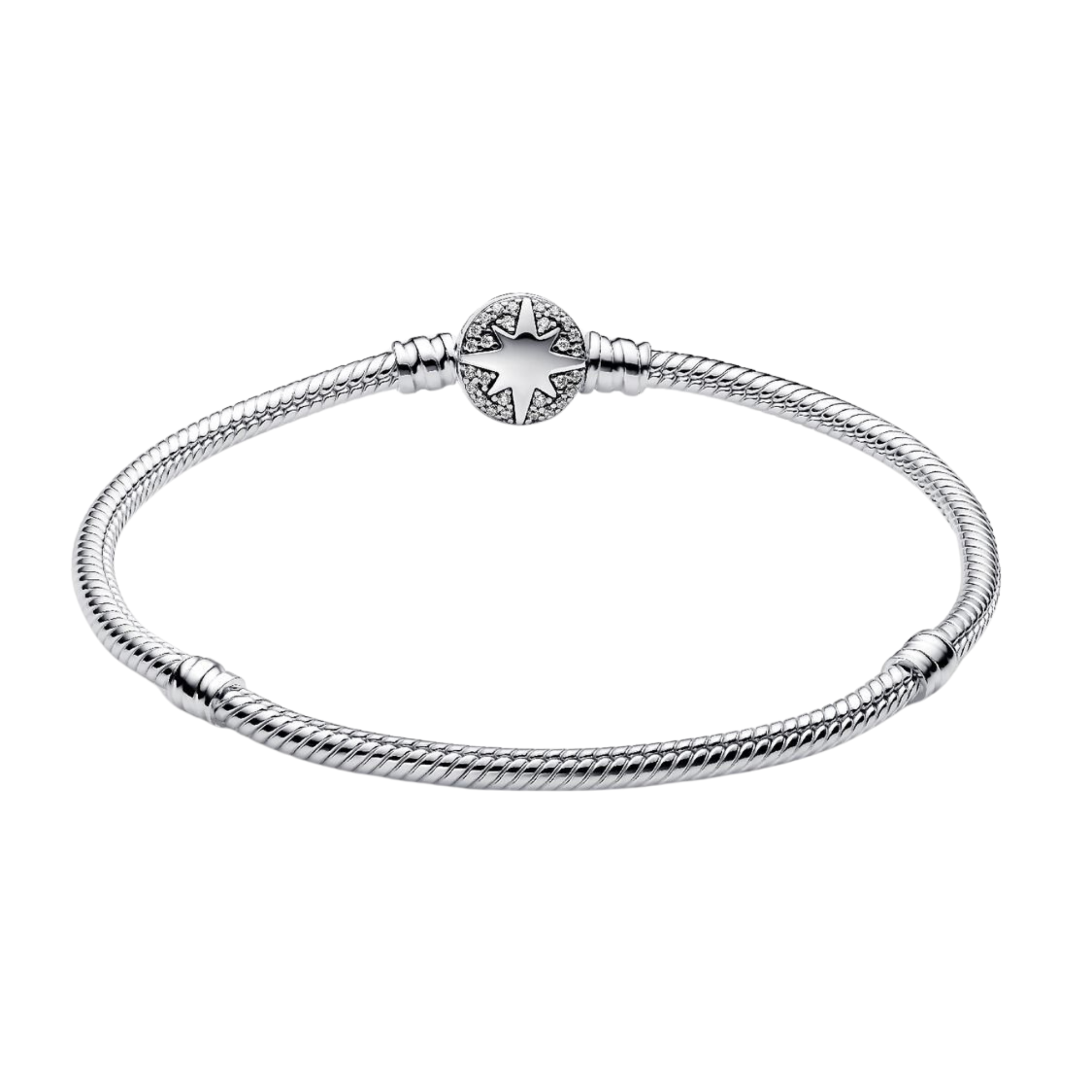 Pulsera Pandora Moments Cadena de Serpiente con Cierre de Estrella Polar  - Bijuvera