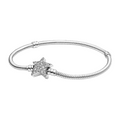 Bracciale Pandora Moments Catena a Serpente con Chiusura a Stella Asimmetrica - Bijuvera