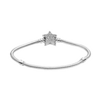 Bracciale Pandora Moments Catena a Serpente con Chiusura a Stella Asimmetrica - Bijuvera