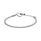 Pandora Moments Heart T-Bar Snake Chain Bracelet - Bijuvera