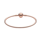 Pulsera Pandora Moments Rígida Color Oro Rosa  - Bijuvera