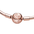Pulsera Pandora Moments Rígida Color Oro Rosa  - Bijuvera