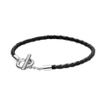 Pulsera Pandora Moments de Cuero Trenzado con Cierre en forma de T - Bijuvera