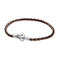 Pulsera Pandora Moments en Cuero Trenzado con Cierre El Rey León - Bijuvera