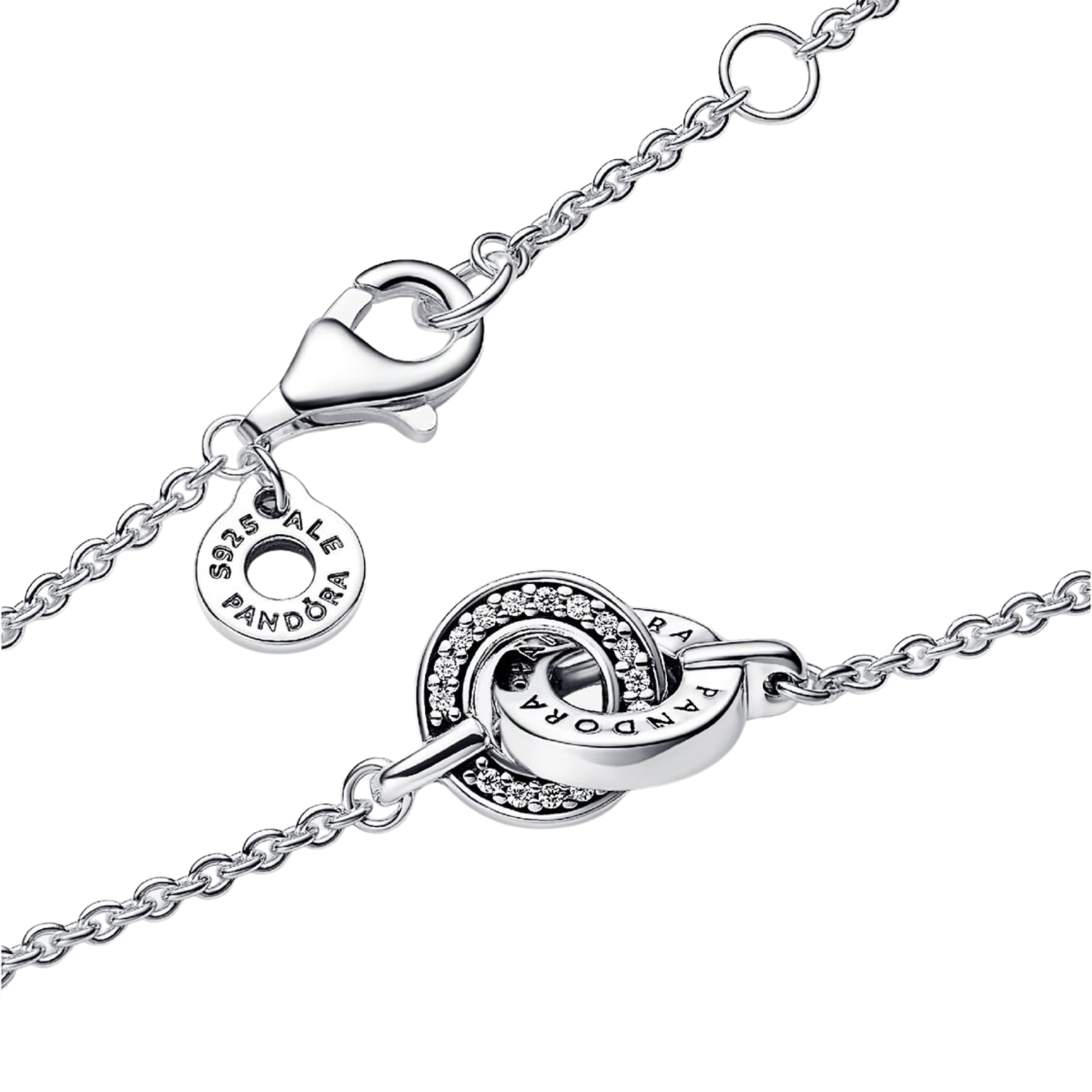Bracciale Pandora Pavé Intrecciato Signature - Bijuvera