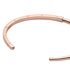 Pandora Rigid Bracelet Pandora Signature I-D Open Rose Gold Color - Bijuvera