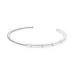 Pandora Rigid Bracelet Pandora Signature I-D Open Silver Color - Bijuvera