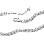 Sparkling Pandora Tennis Bracelet in Silver - Bijuvera