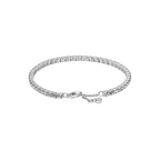 Sparkling Pandora Tennis Bracelet in Silver - Bijuvera