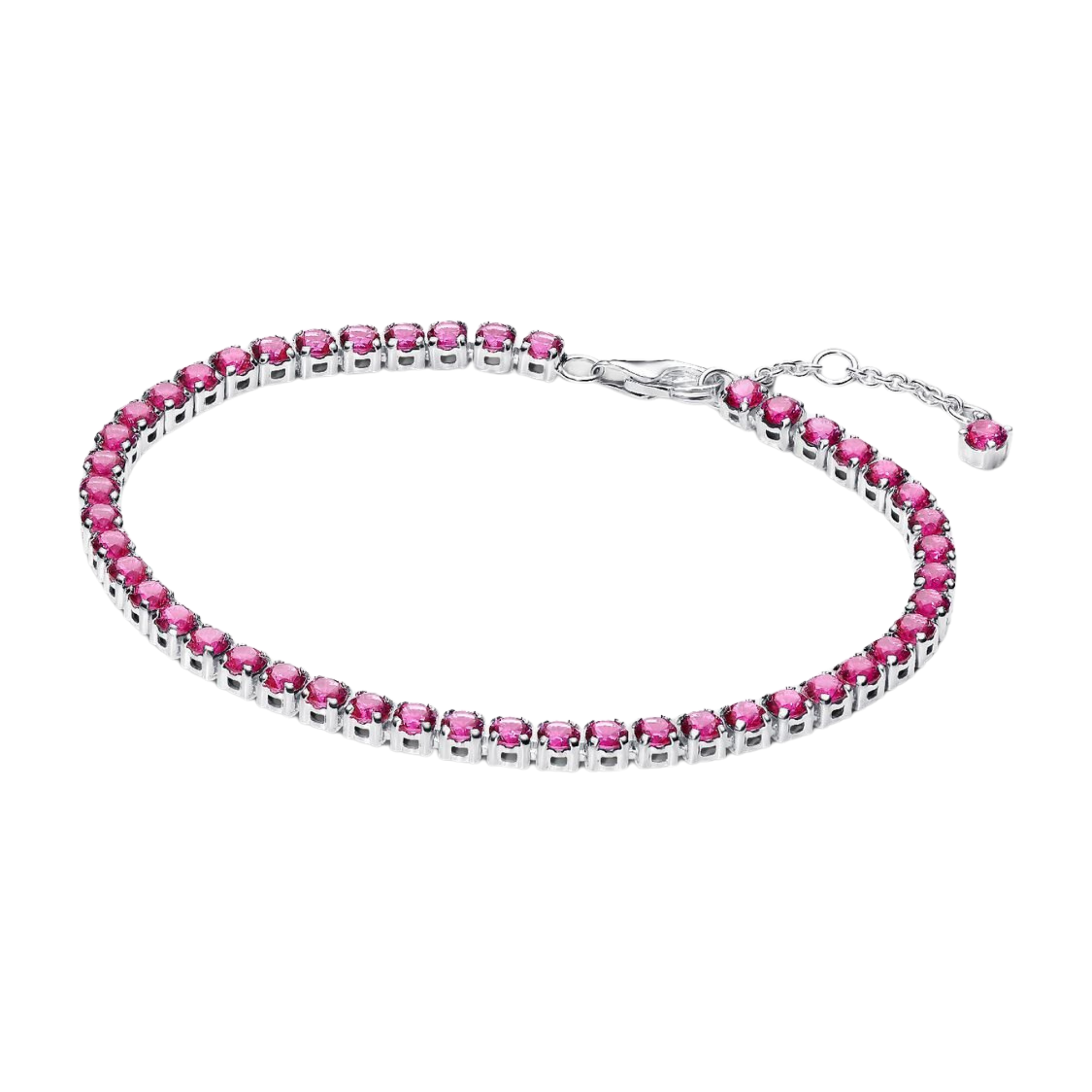 Pulsera Pandora Tenis Rosa Brillante - Bijuvera