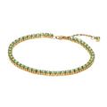 Pandora Tennis Armband Groen Glanzend met Gouden Coating - Bijuvera