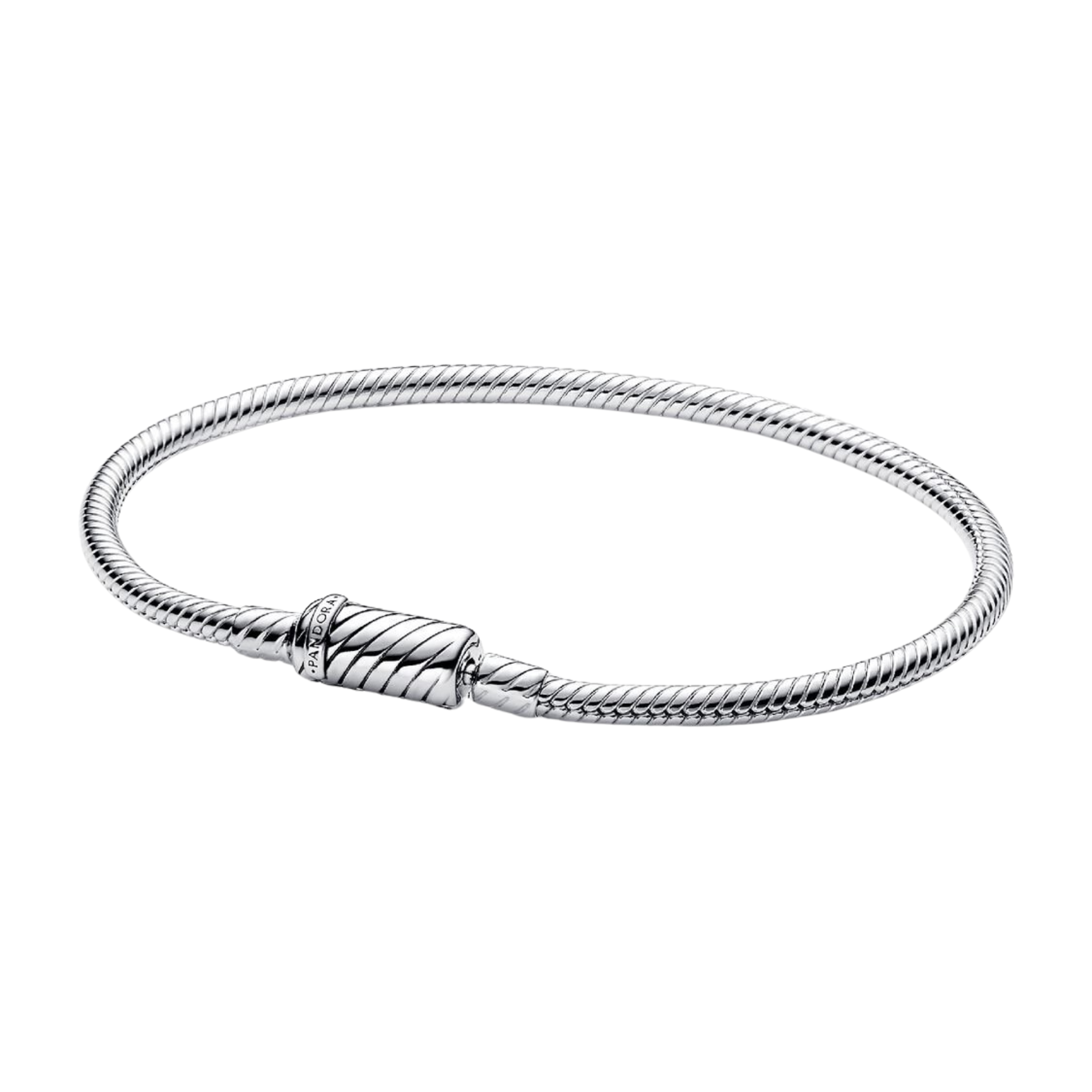 Bracelet Pandora chaîne de serpent avec fermoir magnétique coulissant - Bijuvera