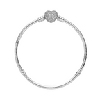 Pandora Armband mit Herzverschluss und Pavé – Bijuvera