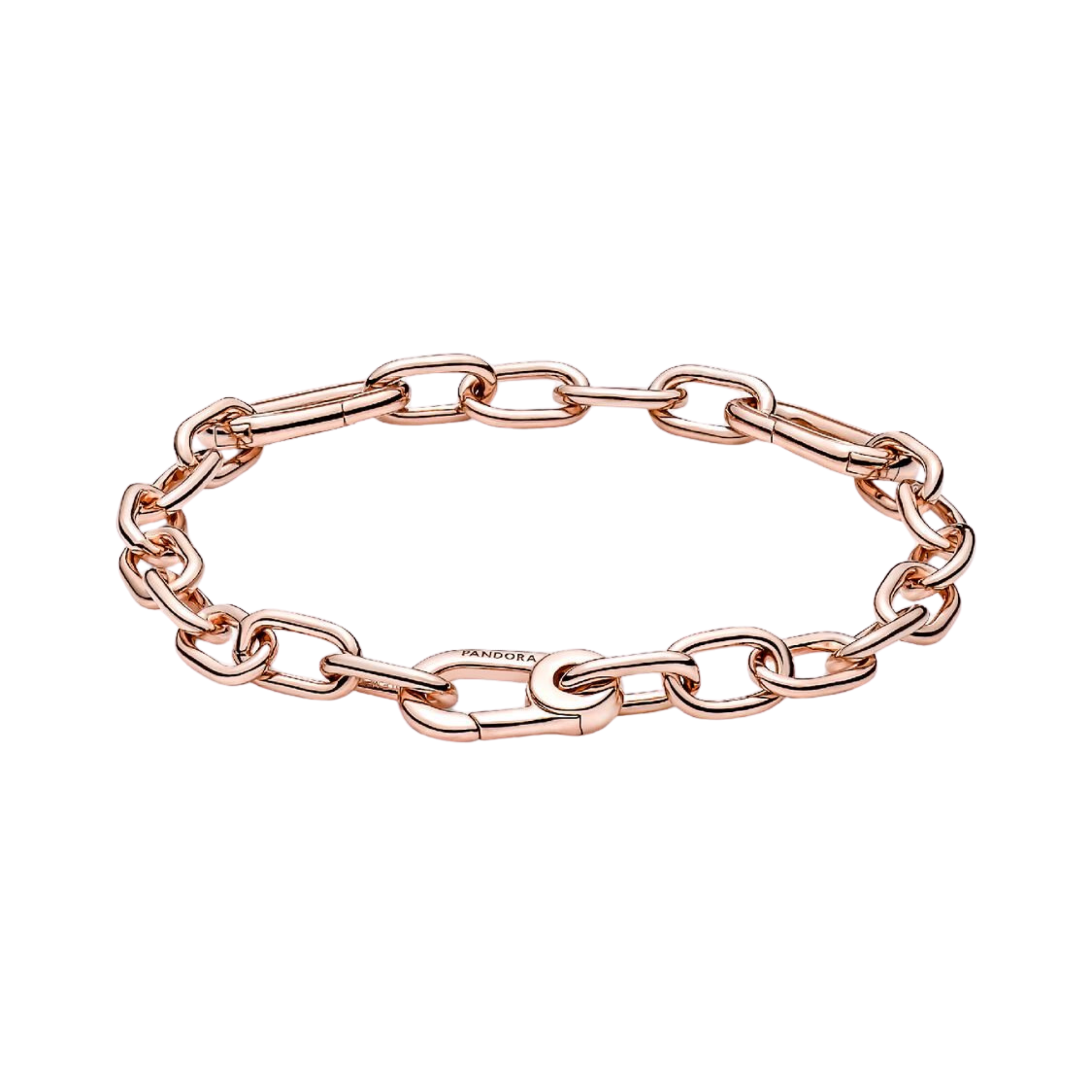 Pandora Armband van Kleine Schakelketting Pandora ME in Roze Goud - Bijuvera