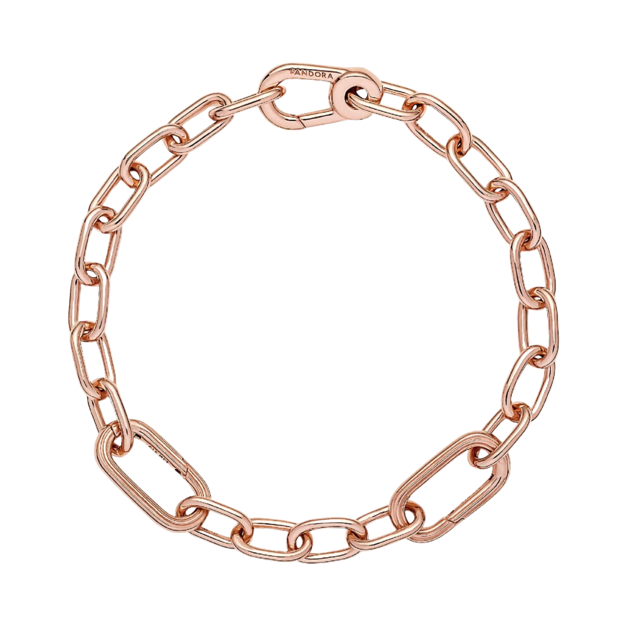 Pandora Armband van Kleine Schakelketting Pandora ME in Roze Goud - Bijuvera