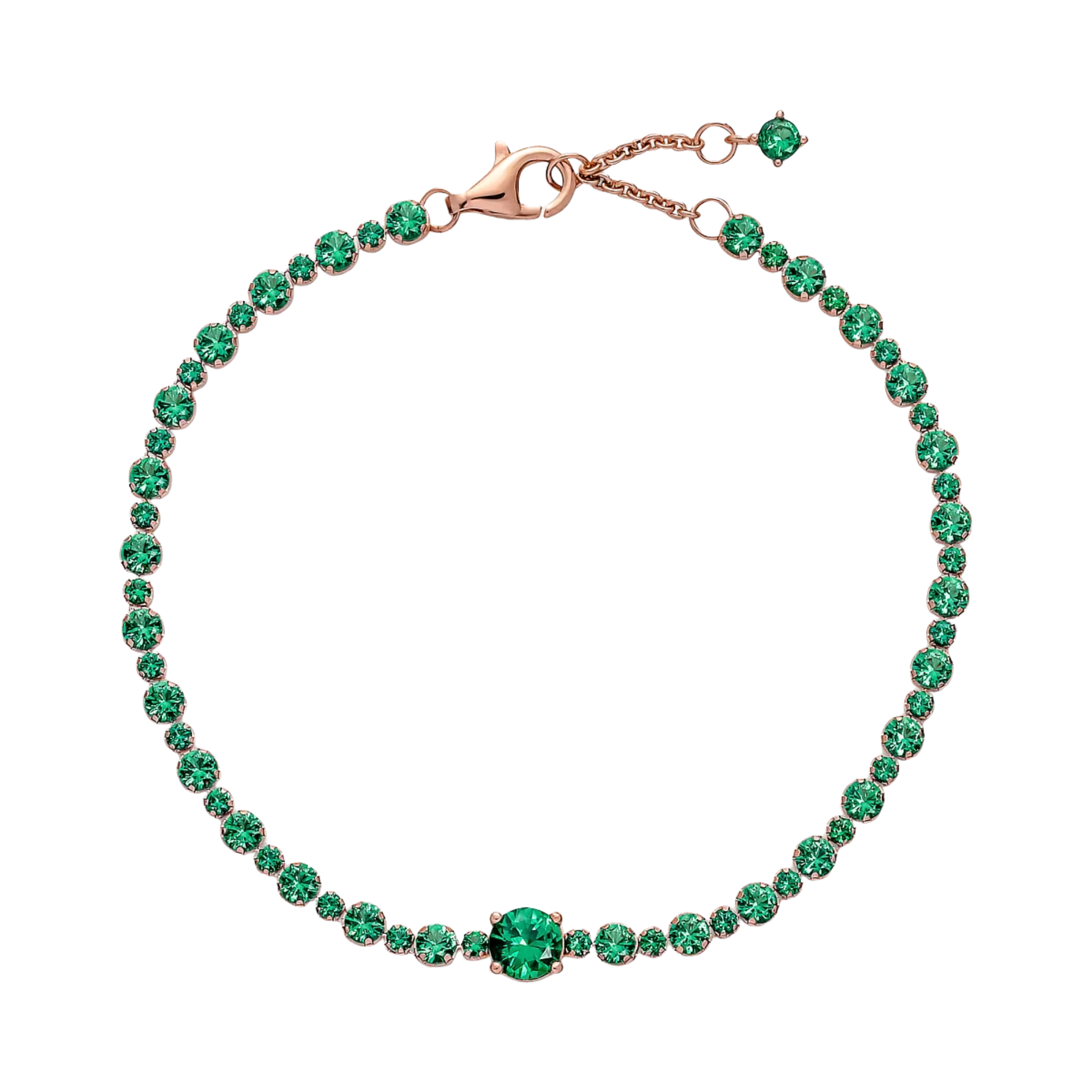 Pandora Green Stone Pave Bracelet - Bijoux Box