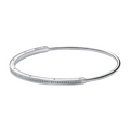 Pulsera Pandorae Rígida Pandora Signature I-D Pavé - Bijuvera