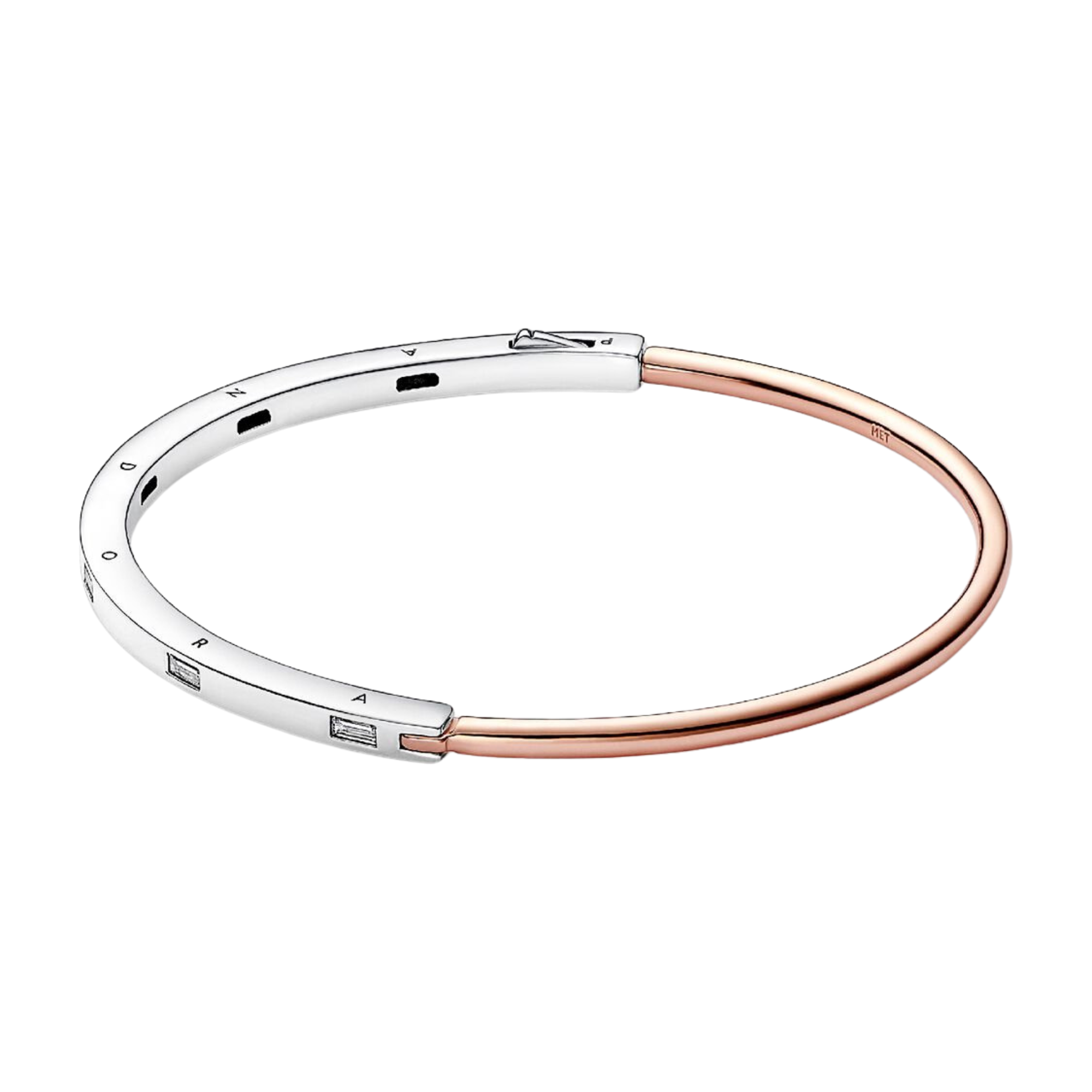 Pandora Two-Tone Bracelet and Pandora Signature Gems - Bijuvera