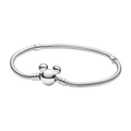 Bracciale Pandora Moments Catena a Serpente con Chiusura Topolino - Bijuvera
