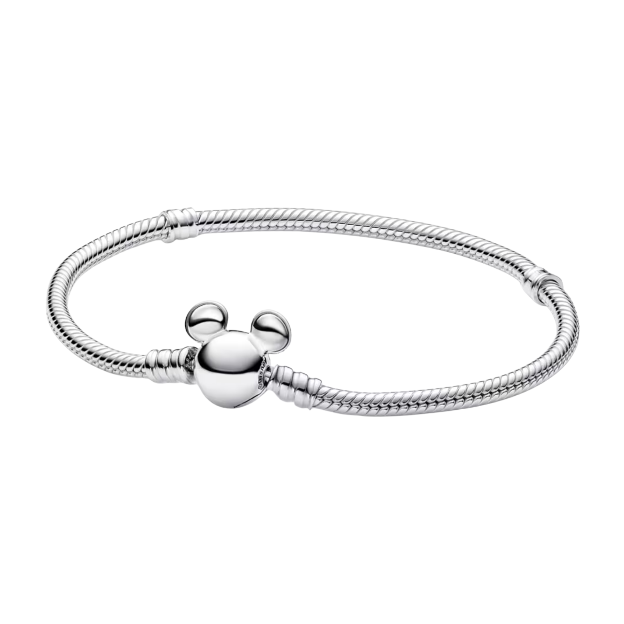 Pulsera Pandora Moments Cadena de Serpiente con Cierre Mickey Mouse - Bijuvera