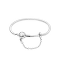 Bracelet Univers Soleil et Lune avec Chaîne de Sécurité - Bijuvera