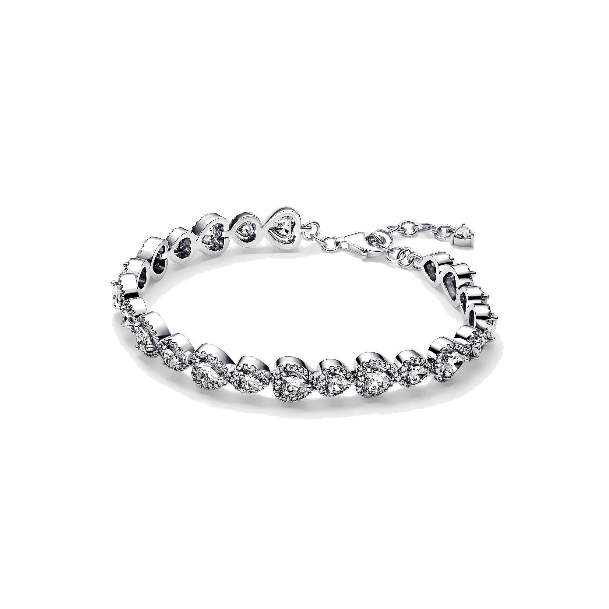 Pulsera Pandora Halo Corazones - Bijuvera