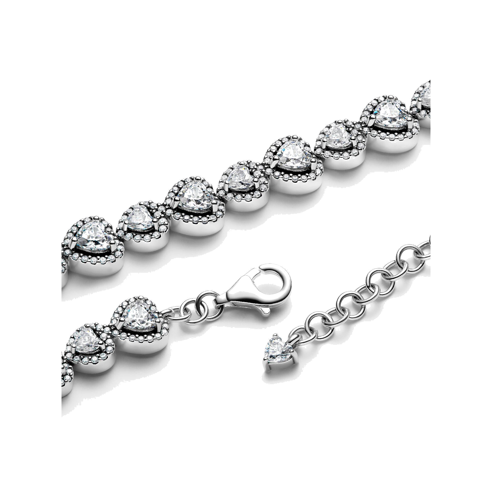 Pulsera Pandora Halo Corazones - Bijuvera